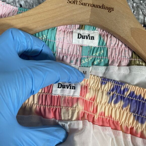 Duvin Design Swim Trunk Bundle of Two Men's Medium Lined Stretch Designer Beach - Picture 2 of 6